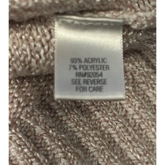 Croft & Barrow Women’s Size XL Cream Mock Neck Knit Ribbed Hem Sweater - Picture 5 of 5